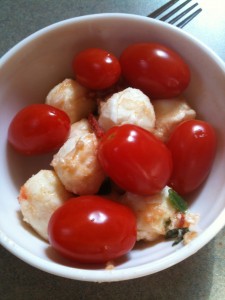 mozzarella and tomato